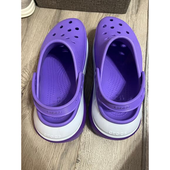 Crocs Classic Mega Crush Clog Womens Size 10 Purple Platform Unisex Mens size 8 - Picture 4 of 8
